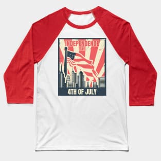 Independence Day Flag Baseball T-Shirt